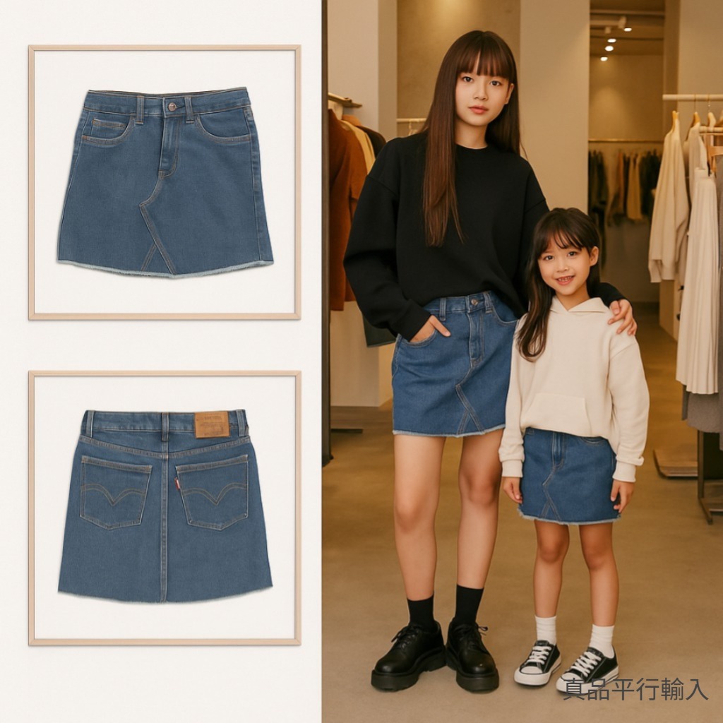 【預購】LEVIS Big Girls Denim H091768 短款牛仔裙