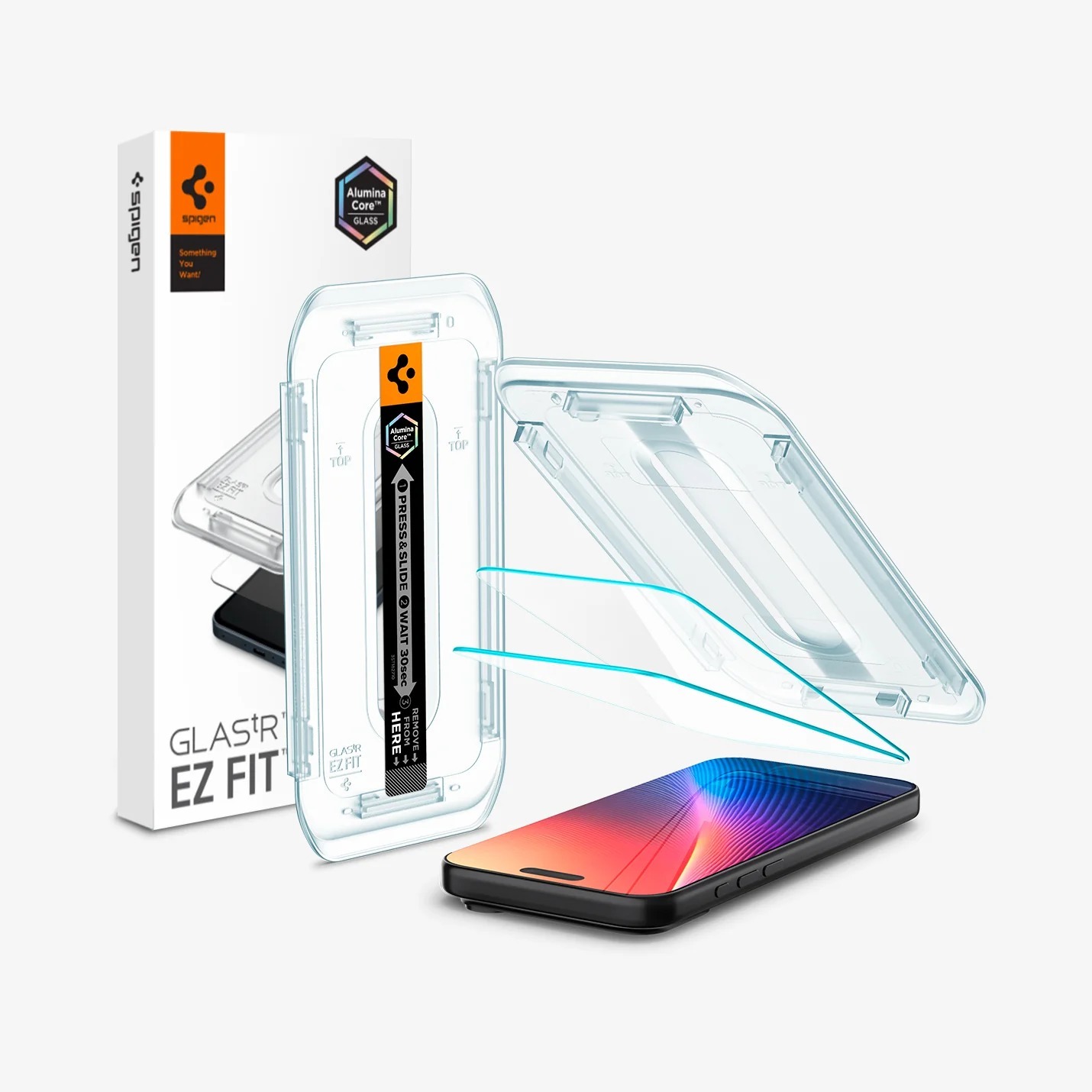 Spigen GLAS.tR EZ Fit | Sensor Protected-iPhone 17 Pro/17/16 Pro