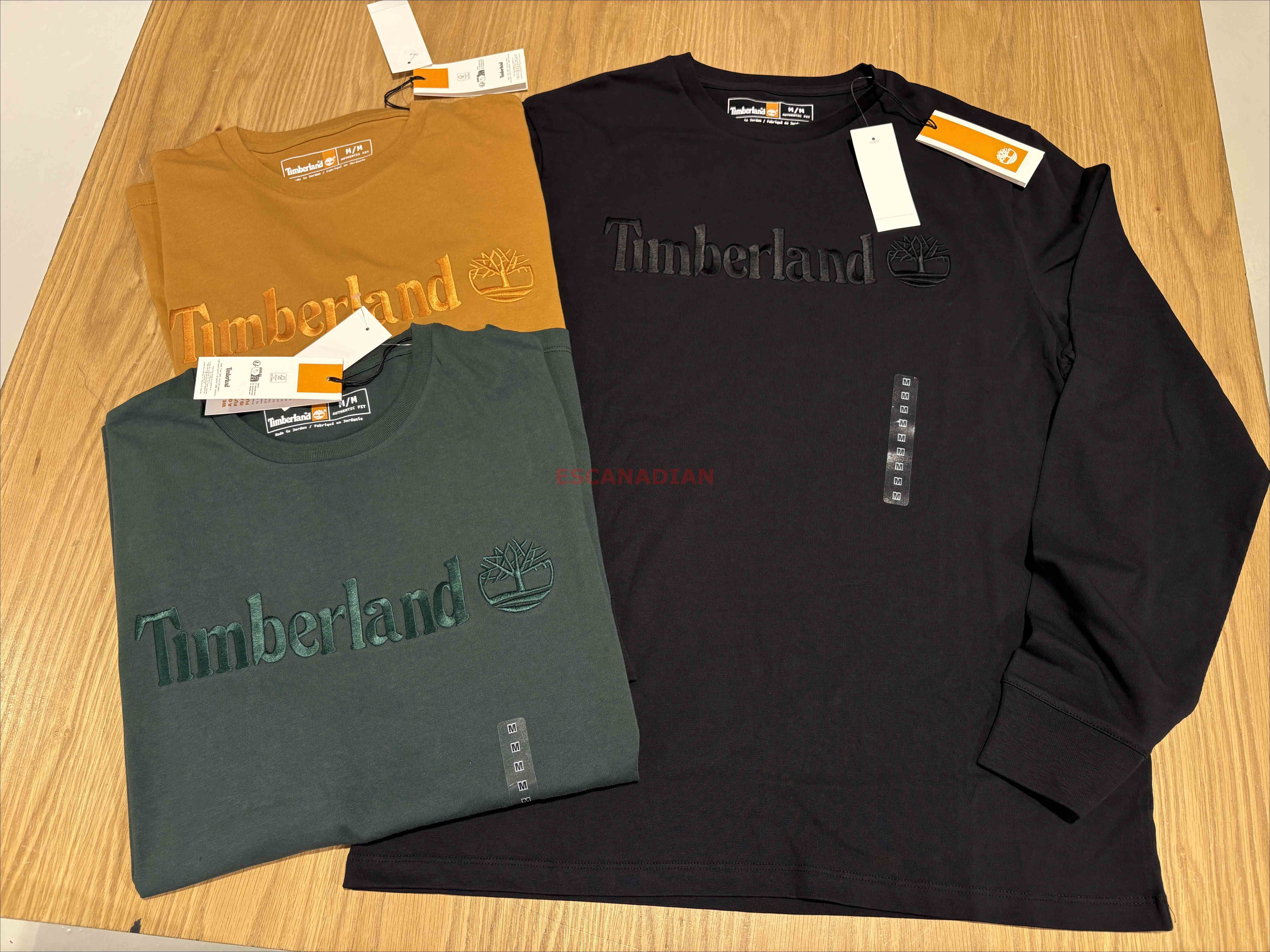 Timberland 大人 經典 刺繡字樣 長TEE (4色)