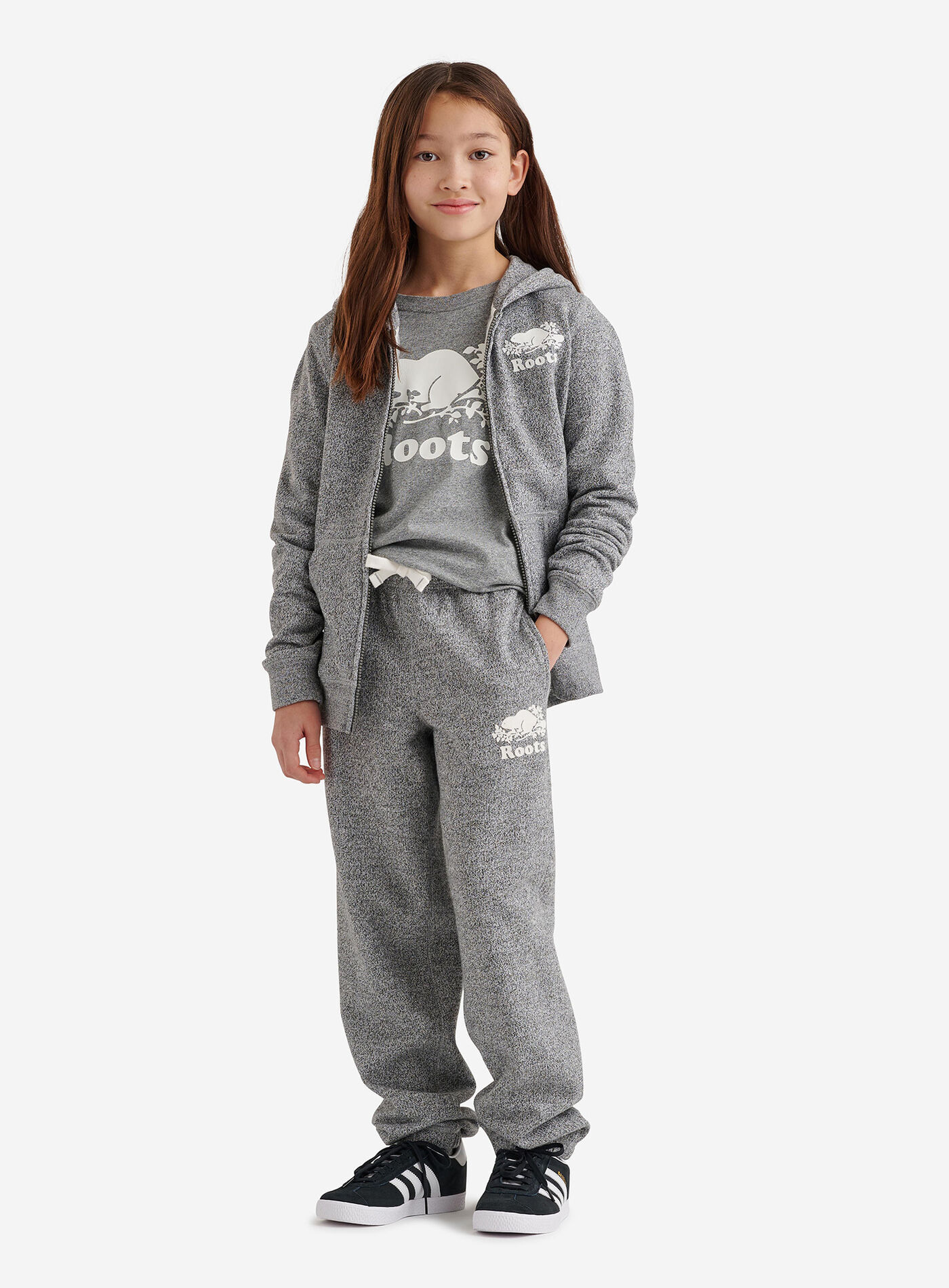 ROOTS 大童 經典款 海狸 刷毛 連帽外套 (3色)