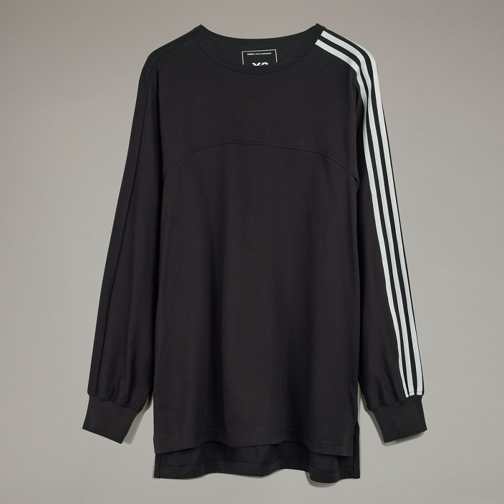 【 Y-3 M 3S LS TEE 經典三線長TEE - 黑 】