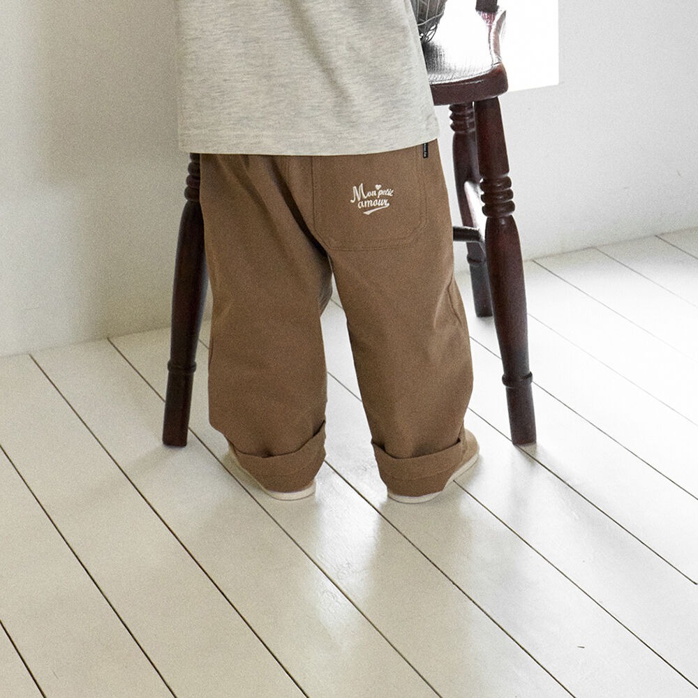 [十月第三週出貨]-直筒褲｜棕色