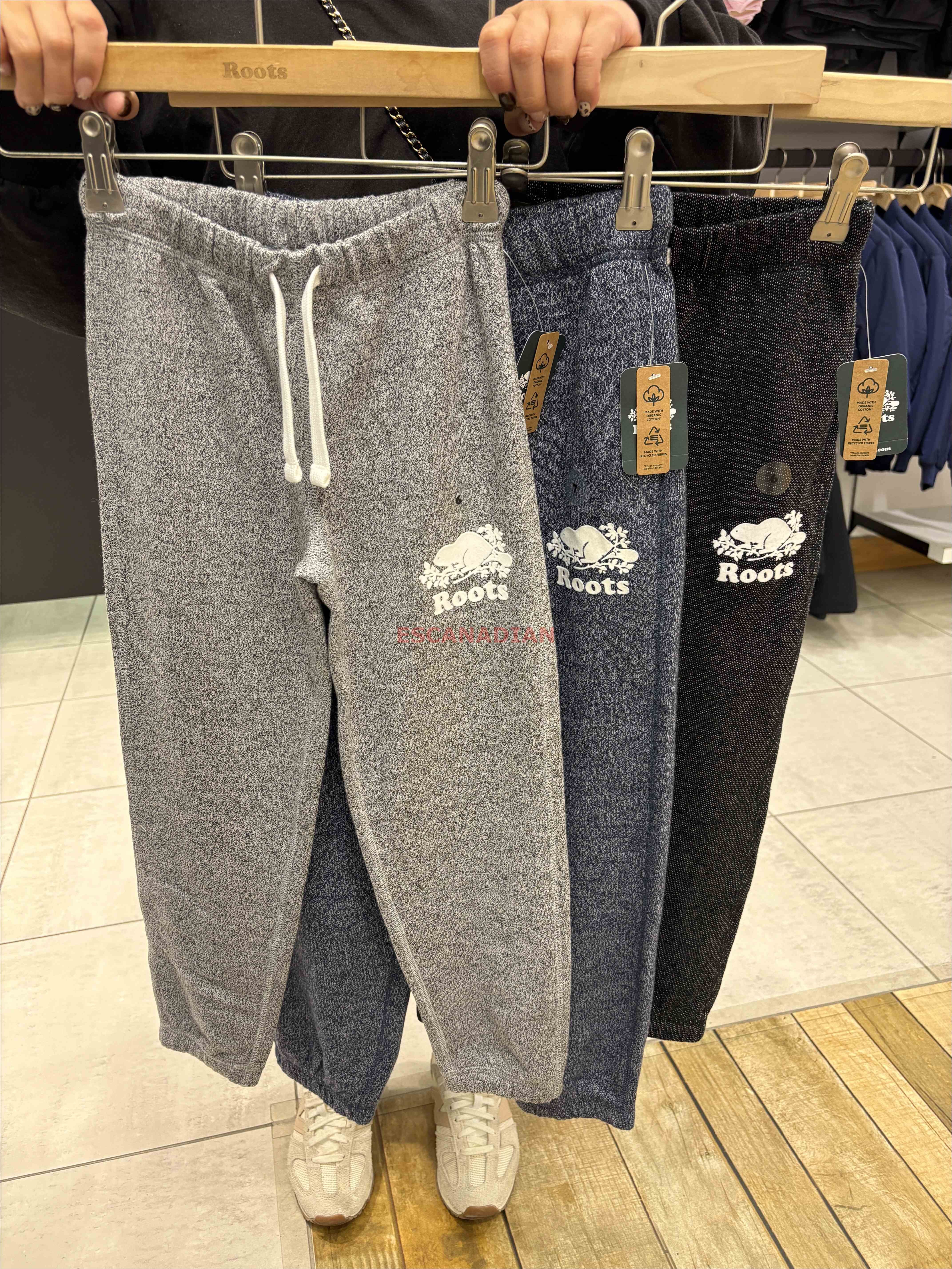 ROOTS 大童 經典款 縮口 刷毛 棉褲 (4色)