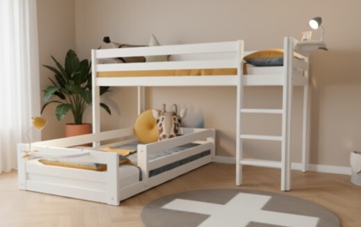 Elements Corner Bunk - Mid-Sleeper w/Montessori