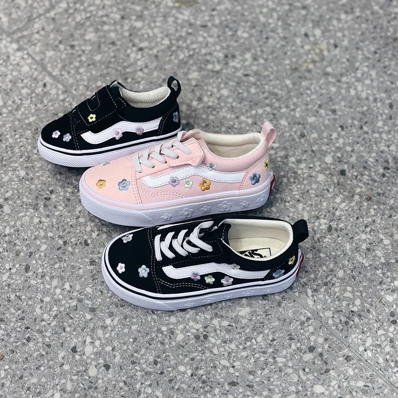 VANS OLD SKOOL 小花朵 中童款