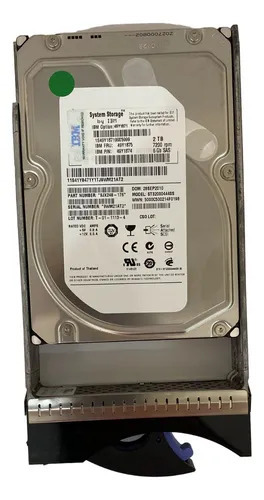 49Y18750000CYI2 IBM 2TB 7.2K SAS 3.5 HDD (翻新)