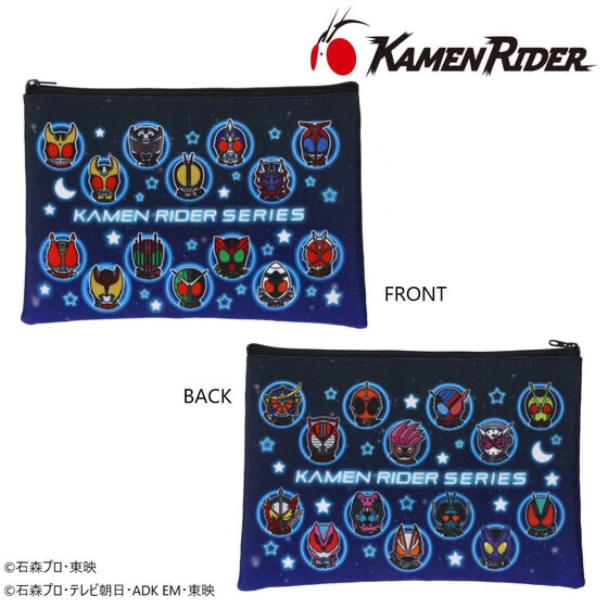 236774 Pbandai 預訂 2025/11月 仮面ライダーゼッツ＆仮面ライダーシリーズ　デフォルメ　フラットポーチ