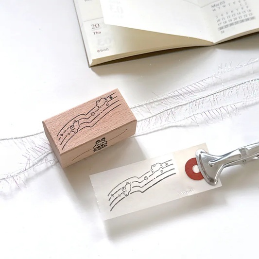 Pei+Pei．小兔手帳印章 星河