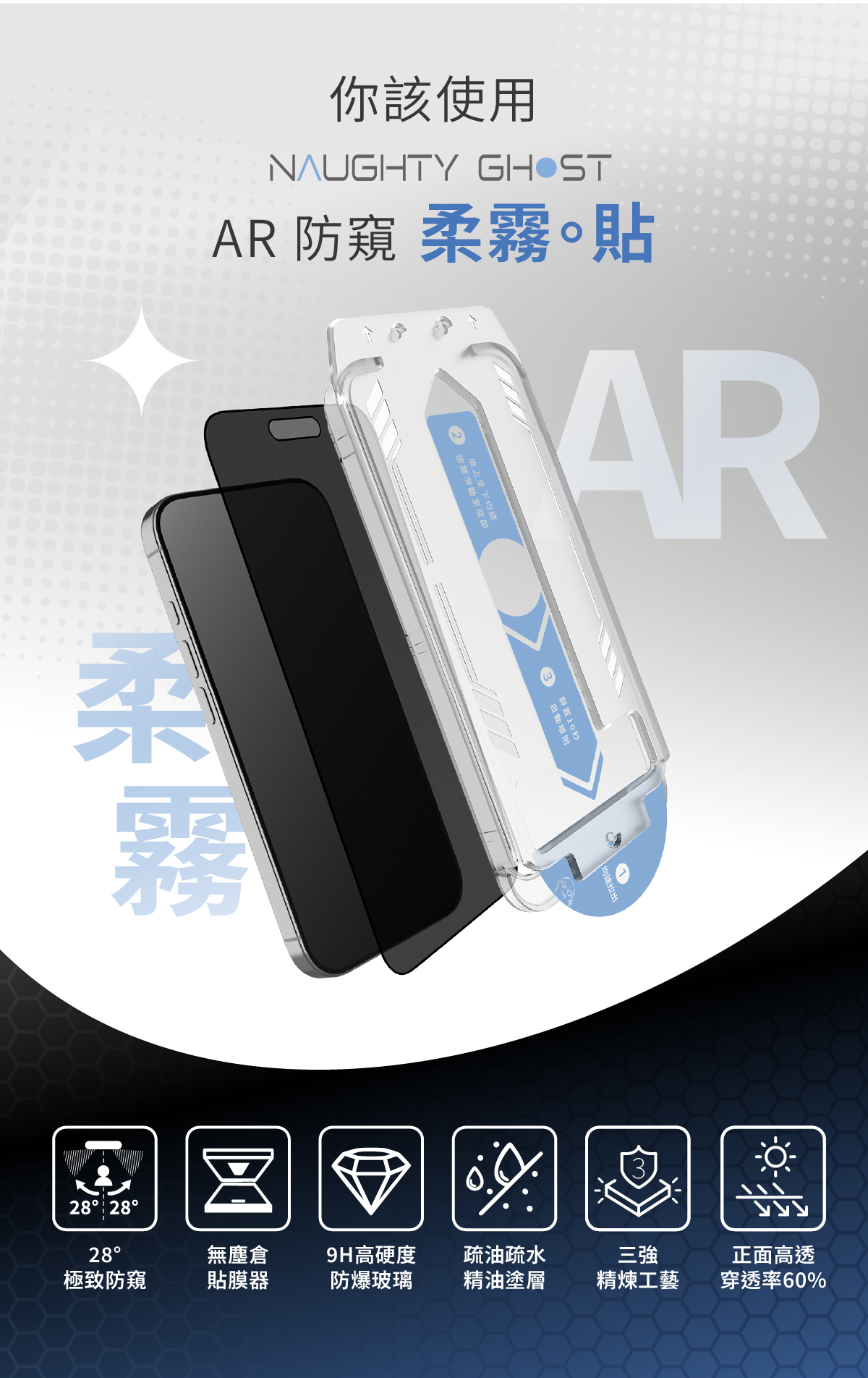 頑皮鬼iphoneAR抗反射霧面電競防窺保護貼抗藍光防窺柔霧貼霧面防窺霧面保護貼推薦