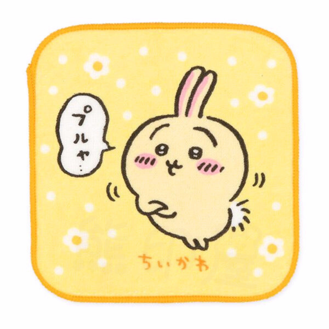 Chiikawa 方形迷你毛巾( 5 件裝) 100% 棉