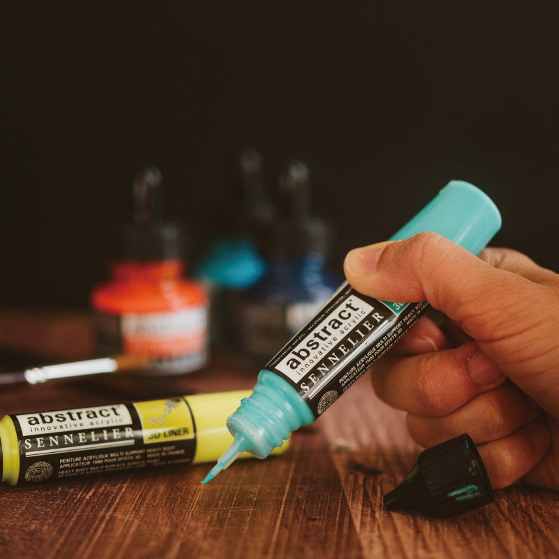 法國 SENNELIER 申內利爾 Abstract 3D壓克力線筆顏料 27ml 共20色 *單售*