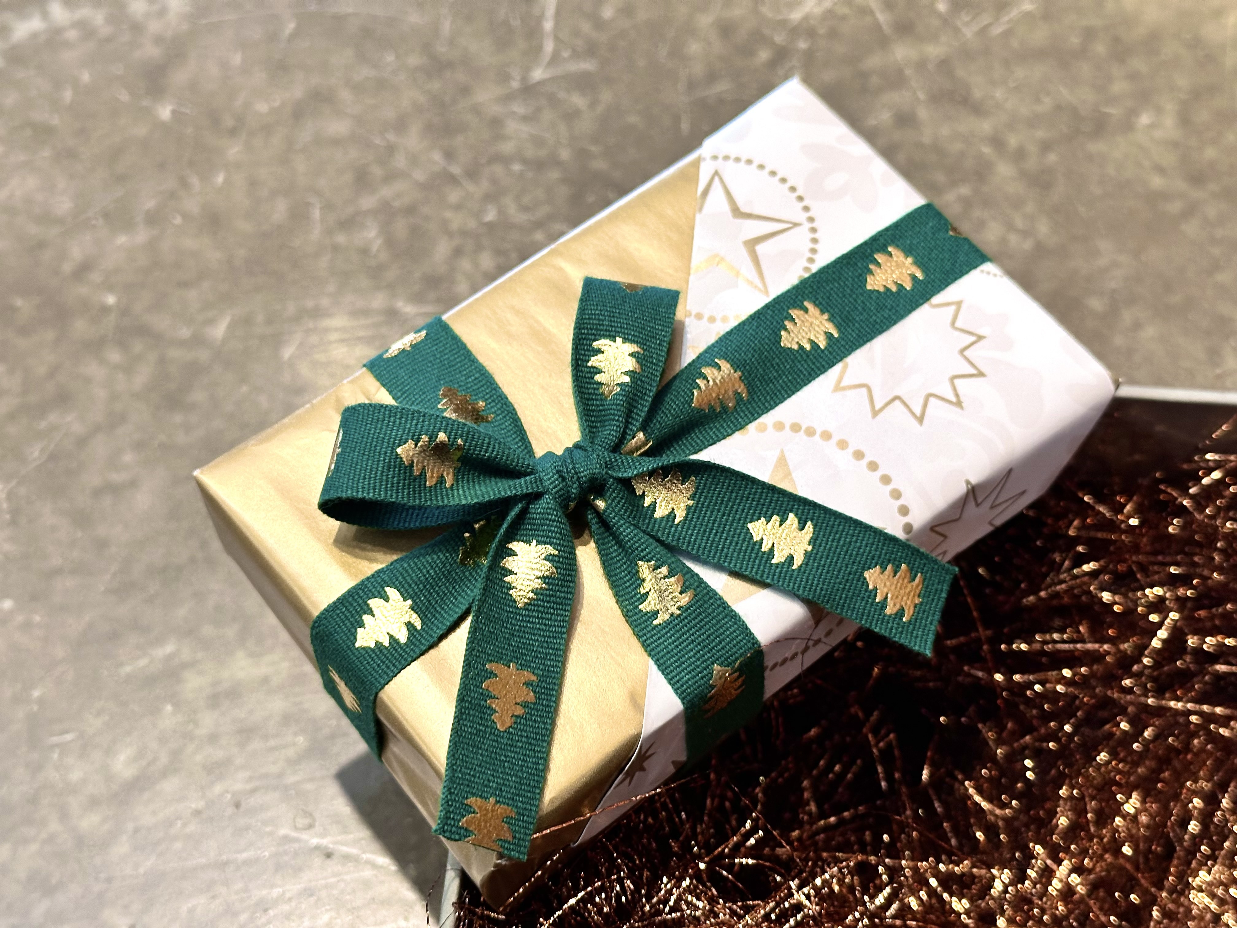 聖誕松之森/純棉緞帶/三款色系/15mm