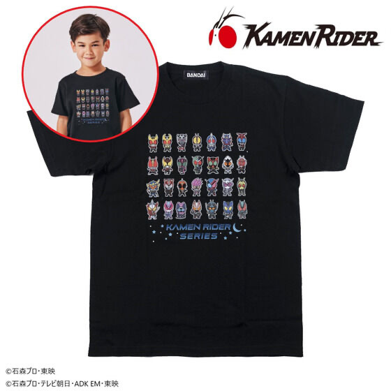 237357 Pbandai 預訂 2025/11月 仮面ライダーゼッツ＆仮面ライダーシリーズ　デフォルメ　Tシャツ　こども用 童裝