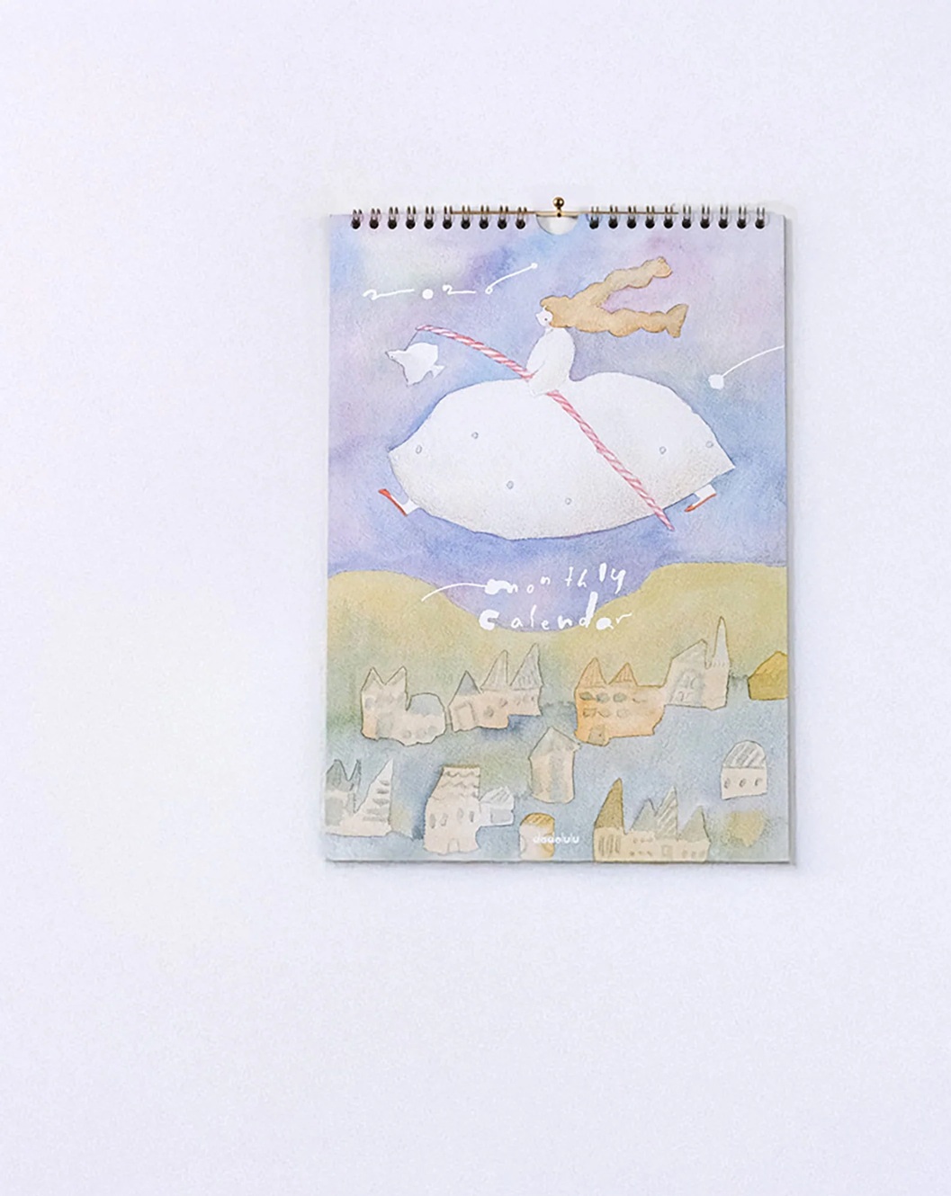 Dodolulu．2026年 A4 月曆掛曆 | 12個月可愛女孩插畫