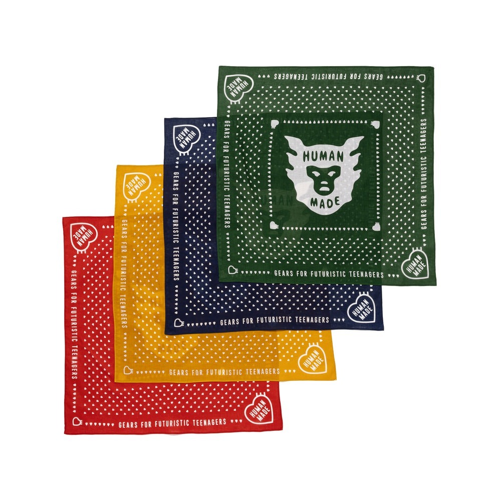 現貨┃日本製 HUMAN MADE BANDANA 小愛心 方巾 頭巾 領巾