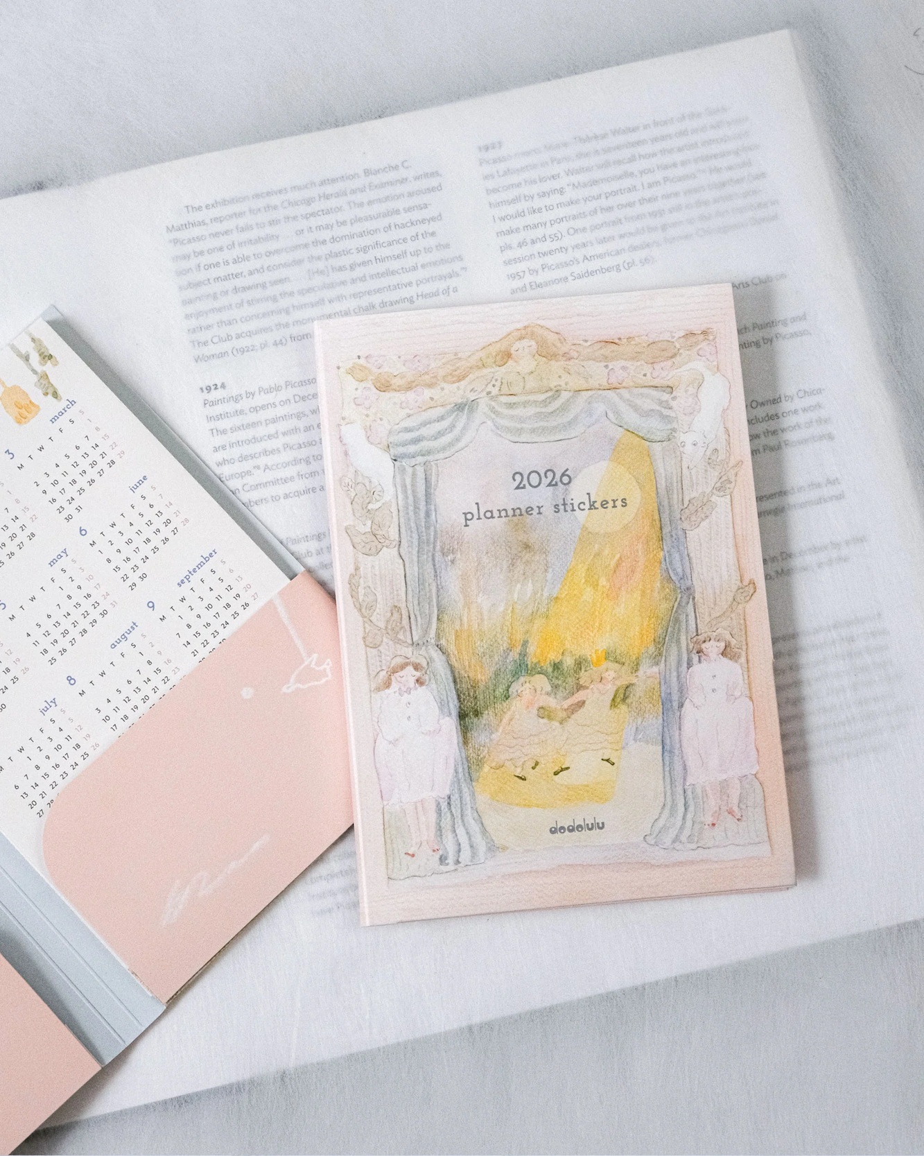 Dodolulu．2026 月間月曆貼紙