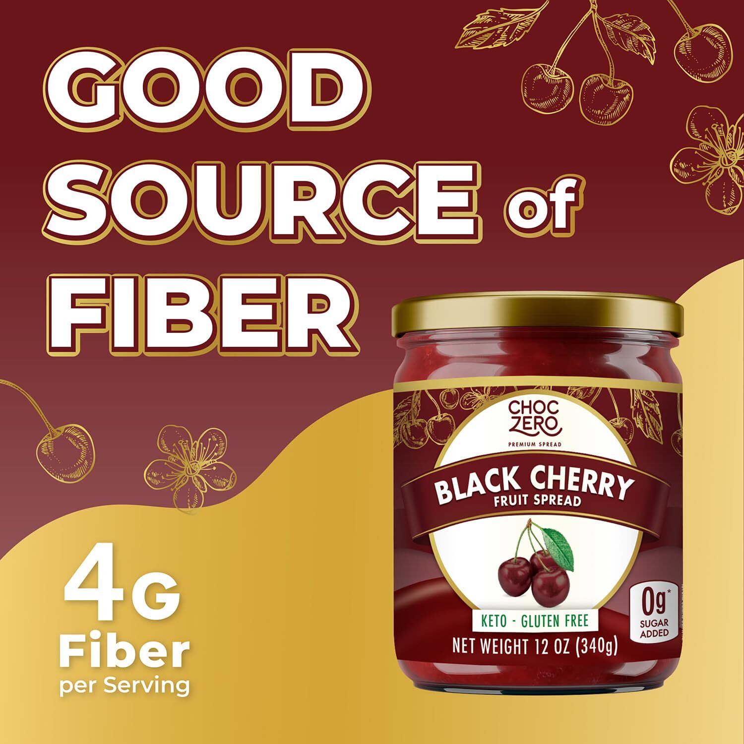 Choczero 無添加糖果醬-黑莓 340g