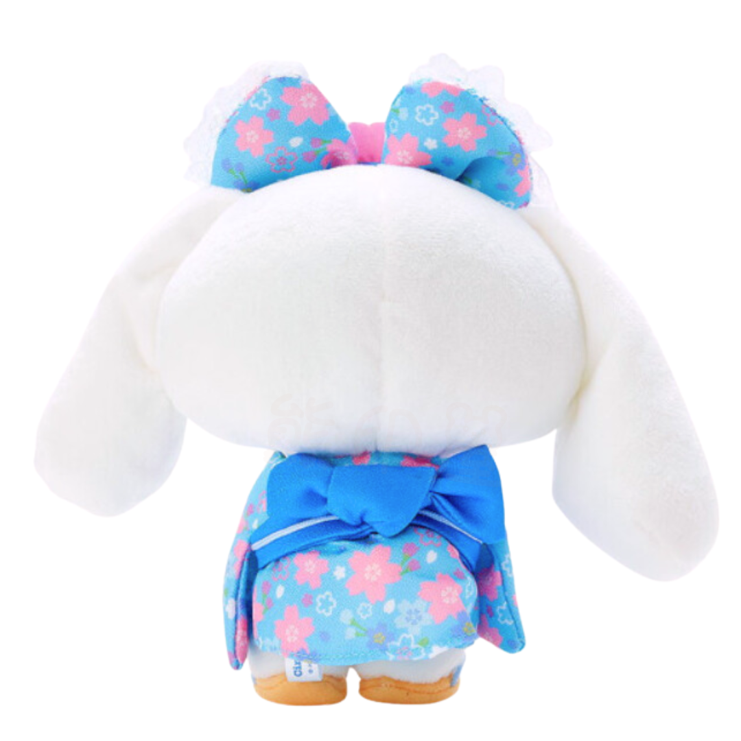 玉桂狗和服櫻花毛公仔擺件 (平行進口)