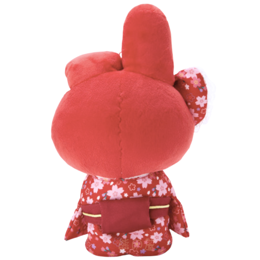 My Melody和服櫻花毛公仔擺件 (平行進口)