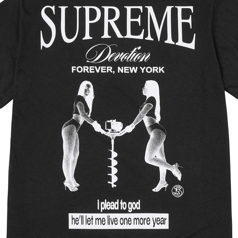トップス Supreme Devotion Tee Black XXL Buy Supreme Devotion Tee 'Black' - FW25T34 BLACK | GOAT