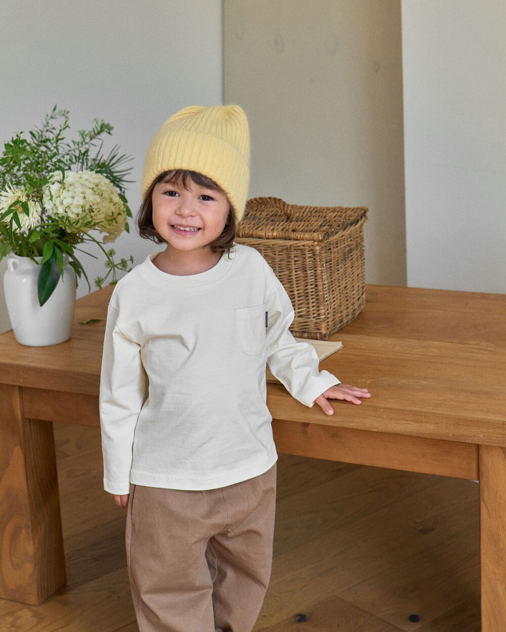 [十月第三週出貨]-薄款長袖口袋上衣｜象牙白