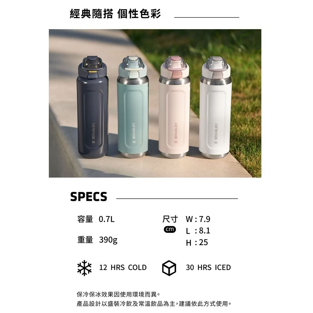 Stanley Flip-Top Bottle 0.47L / 0.7L 多容量選擇