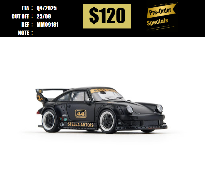 PO-$120 * MODELMODEL * 1:64 RWB 930 GT WING NO.44 STELLA ARTOIS [OD18/09]