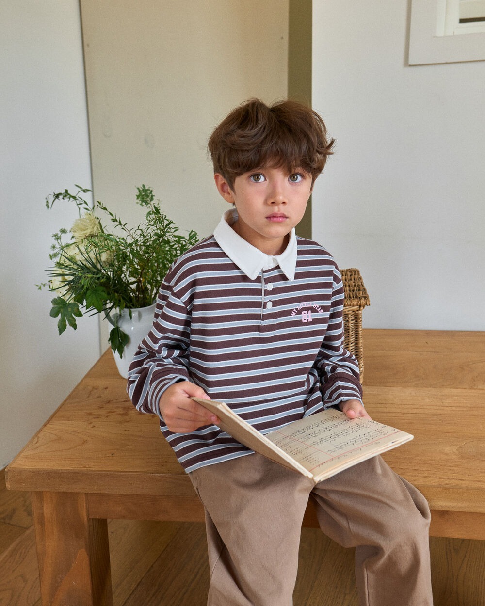 [十月第三週出貨]-橄欖球風Polo上衣｜棕色