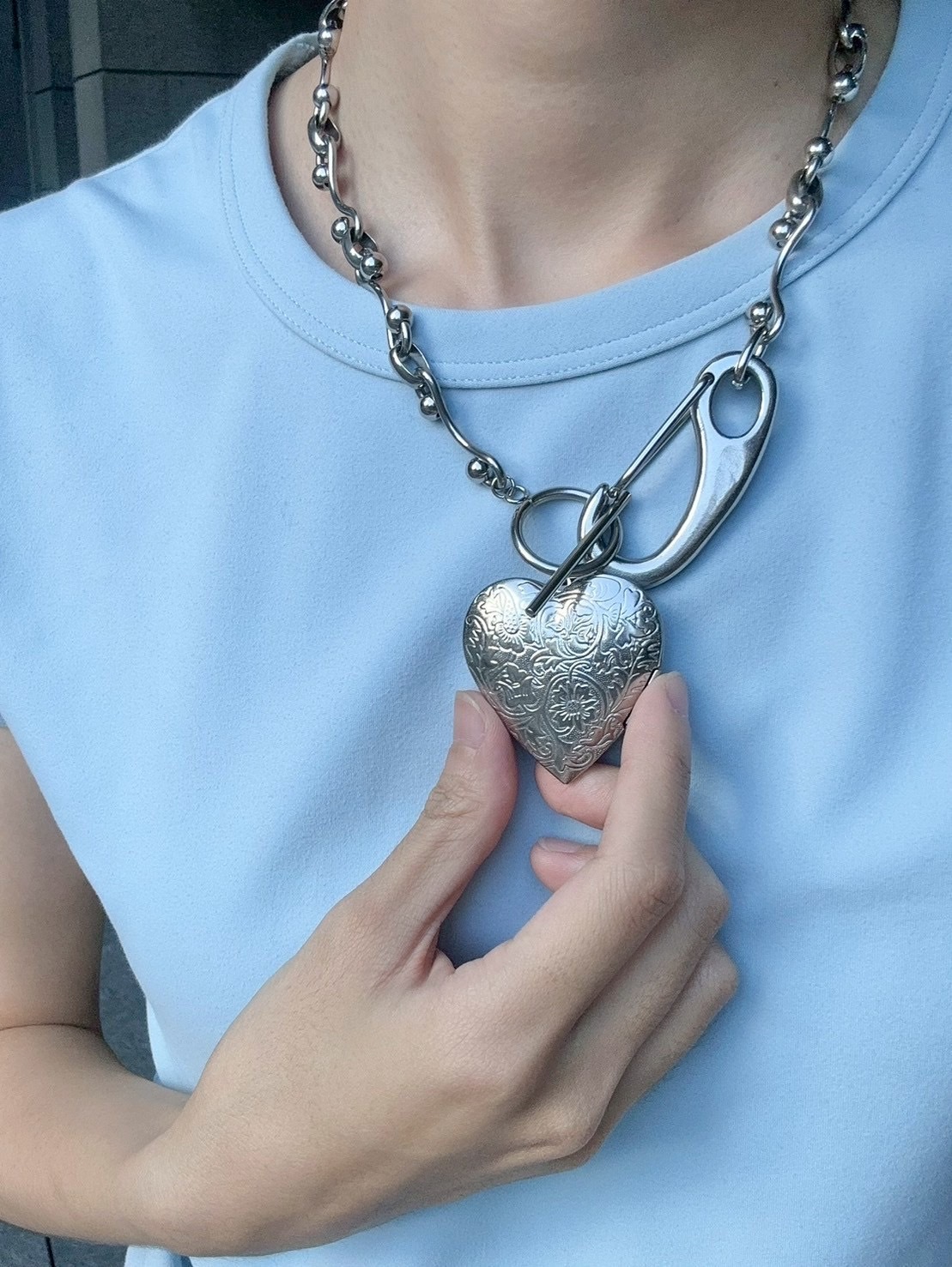 [LAUGHTER] 愛心吊墜項鍊 NO.283