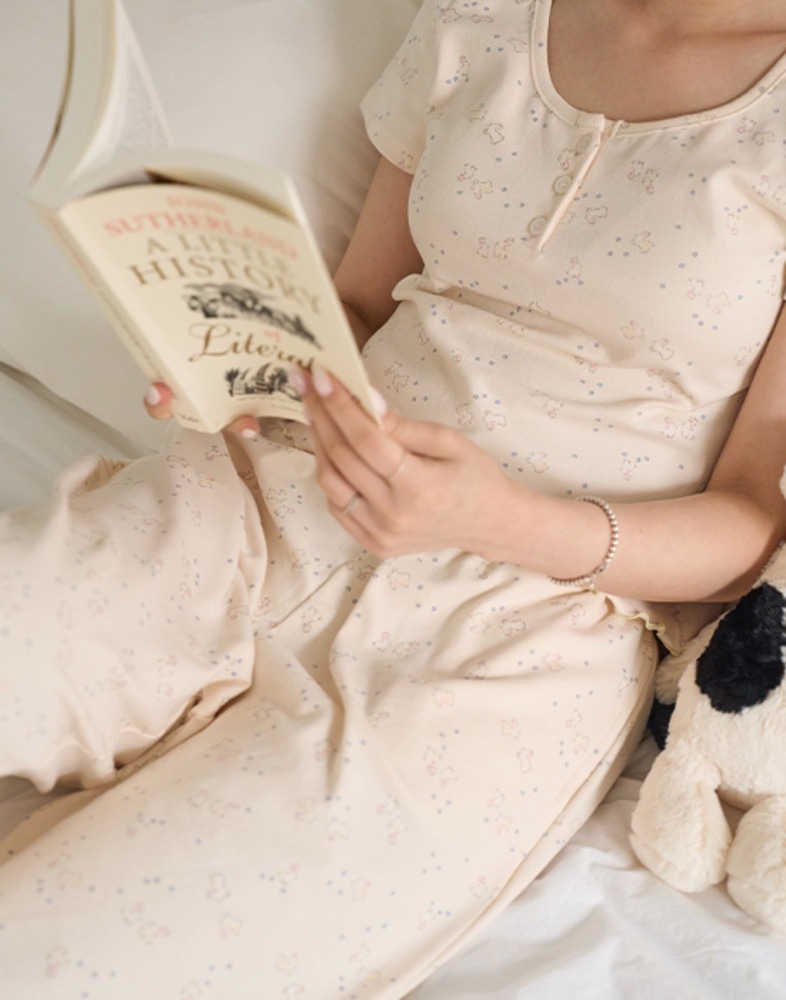 Noutti 晚安兔兔睡衣組（大人)