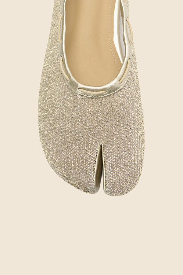 PAES - 分趾芭蕾鞋（質感金）