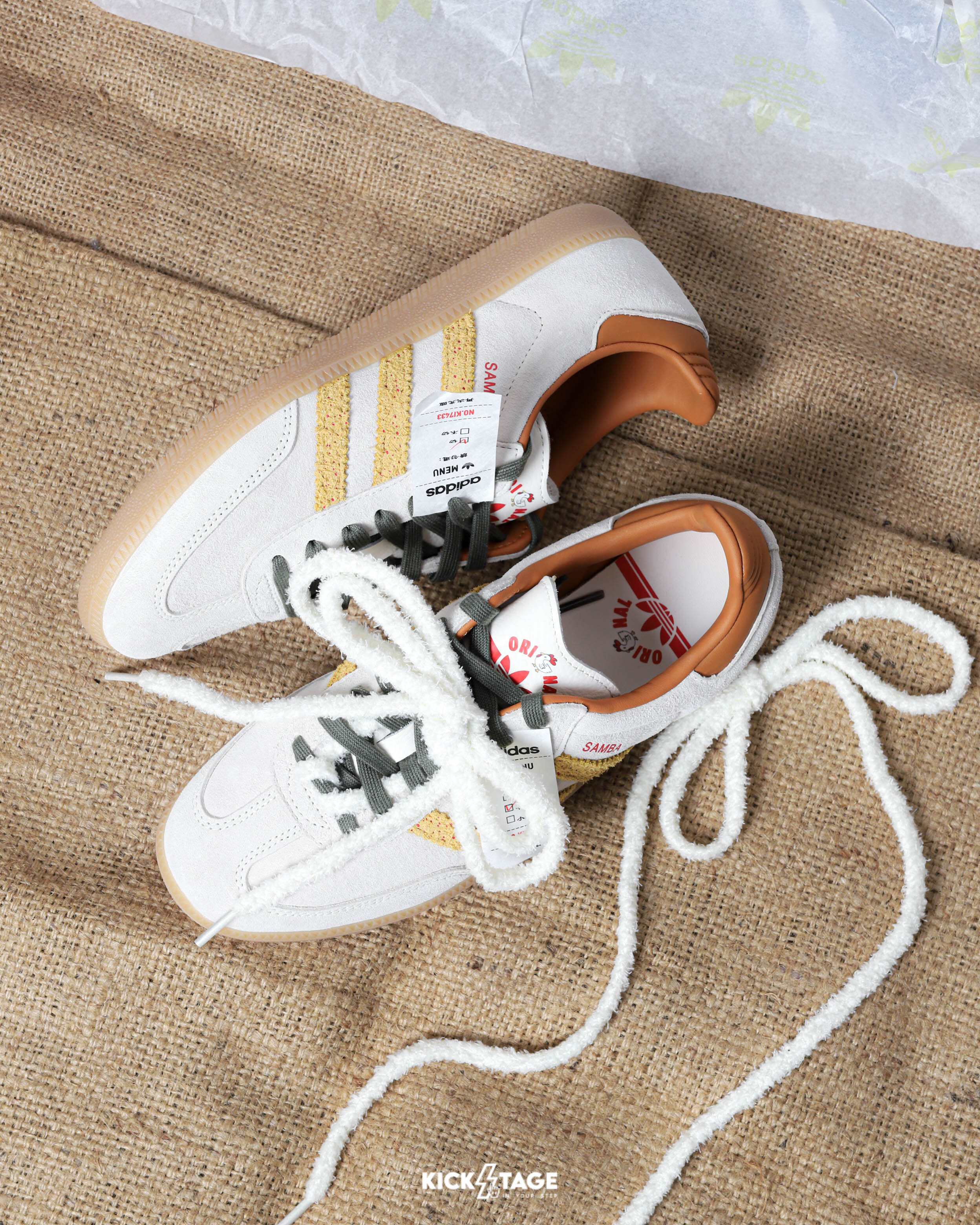 男女鞋 TAIPEI 台式炸雞排 X ADIDAS ORIGINALS SAMBA OG  德訓鞋 扁鞋 休閒鞋【KI7433】ORIㄐNAL