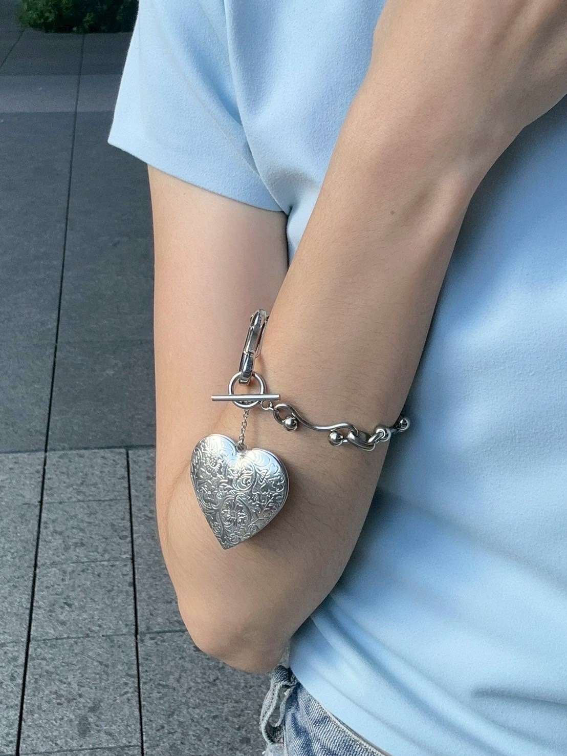 [LAUGHTER] 愛心吊墜手鏈 NO.284