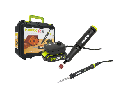 "WORX" 20V充電式孖寶套裝磨筆+電烙鐵(辣雞)(綠電)-[WU949]