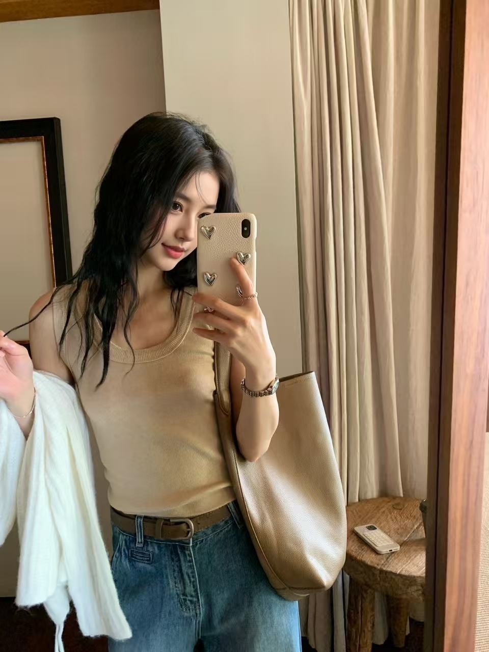 161 羊毛混紡針織背心