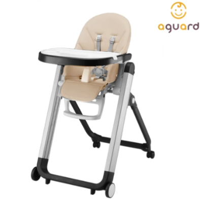 aguard Forten 7 段式可躺高腳餐椅 – 可可色 , 米色