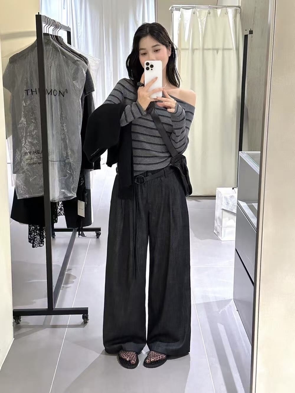 8312 針織條紋長袖上衣