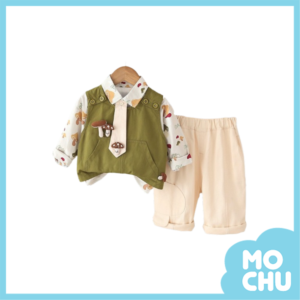 菇菇樂園三件組套裝(二色)