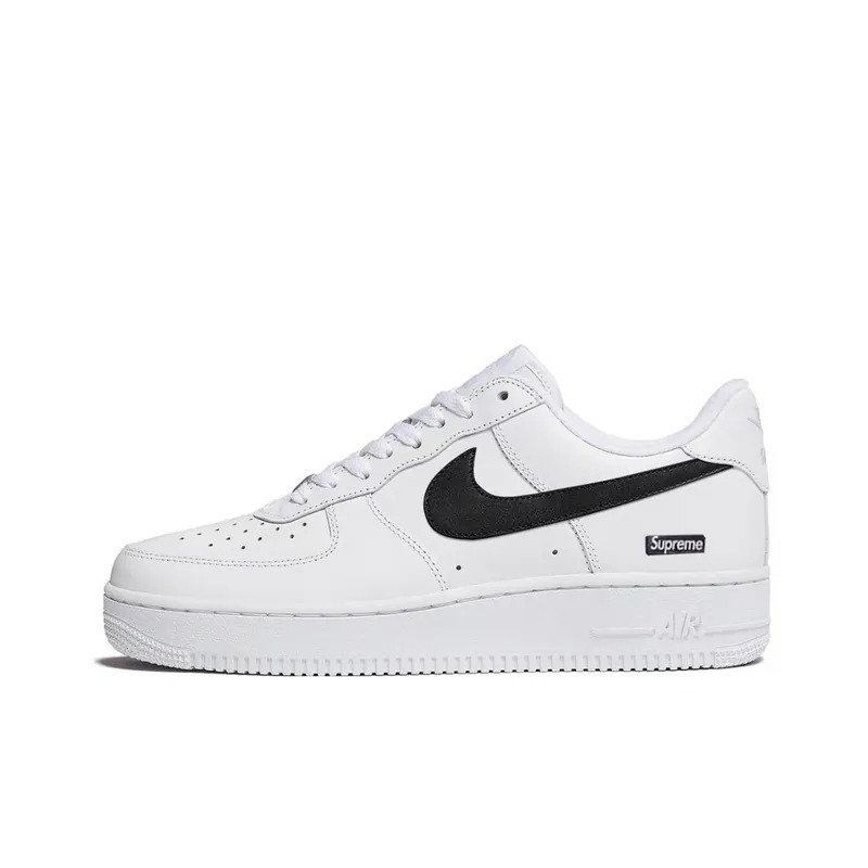 現貨┃25FW Supreme × NIKE AIR FORCE 1 LOW 白黑 皮革 休閒鞋