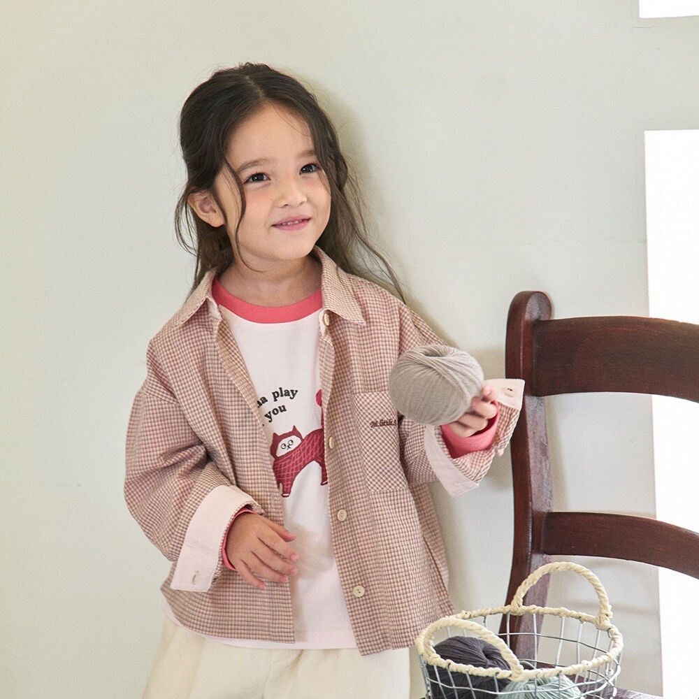 [十月第三週出貨]-Rona格紋襯衫｜粉色