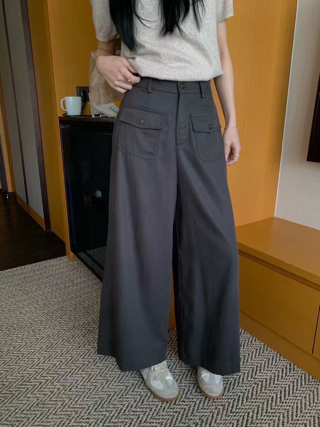 9367 天絲棉雙袋休閒褲