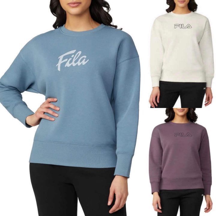 【現貨】FILA French Terry A091877 女裝衛衣 (藍色)