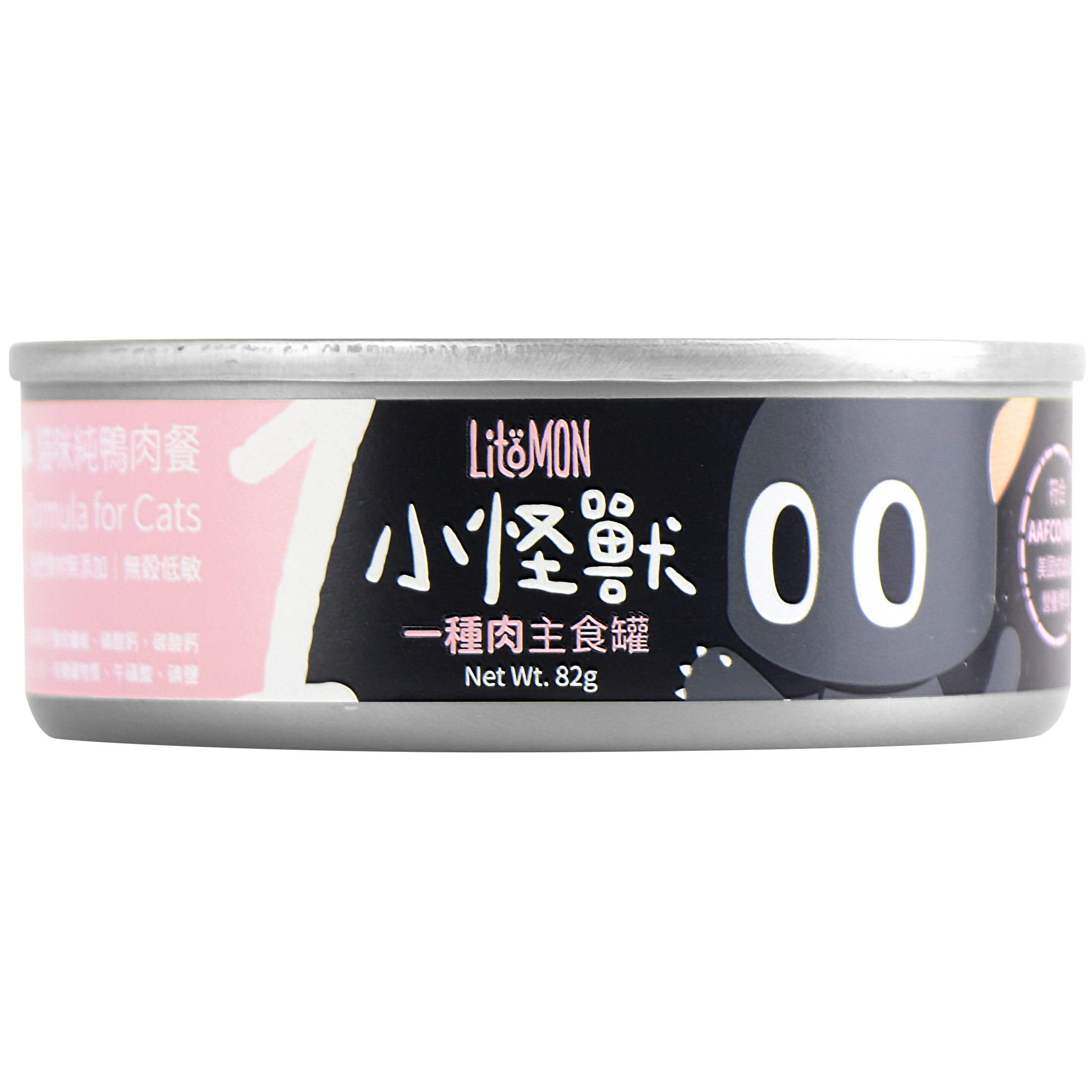 怪獸部落 – 1種肉低敏無膠主食罐 純鴨肉 (粉紅) 82g (原箱24罐優惠$342)