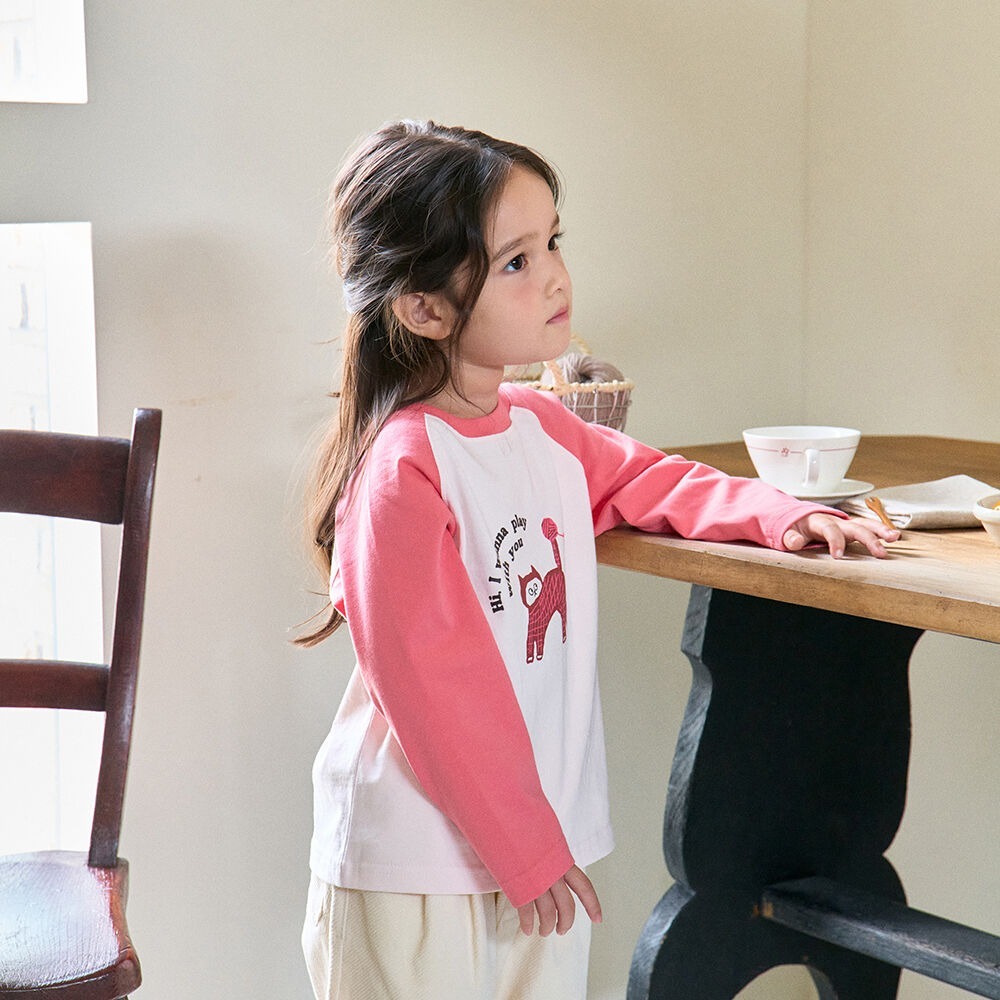 [十月第三週出貨]-小貓咪上衣｜粉色