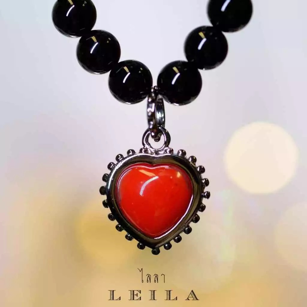 Leila紅色魔法蠟手串 (Lisa同款) - 黑色框款