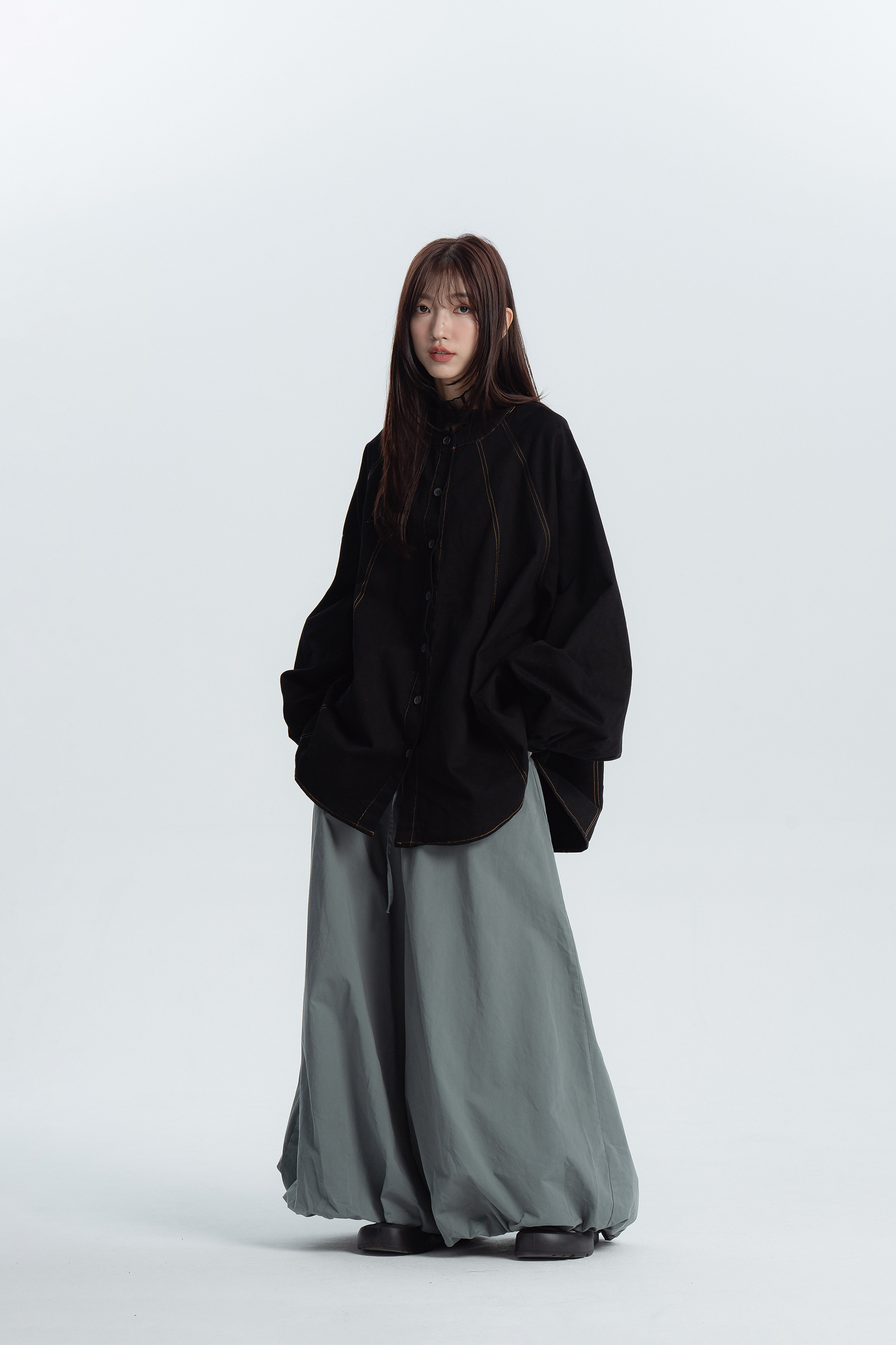 日系百搭廓形燈籠長褲 4色