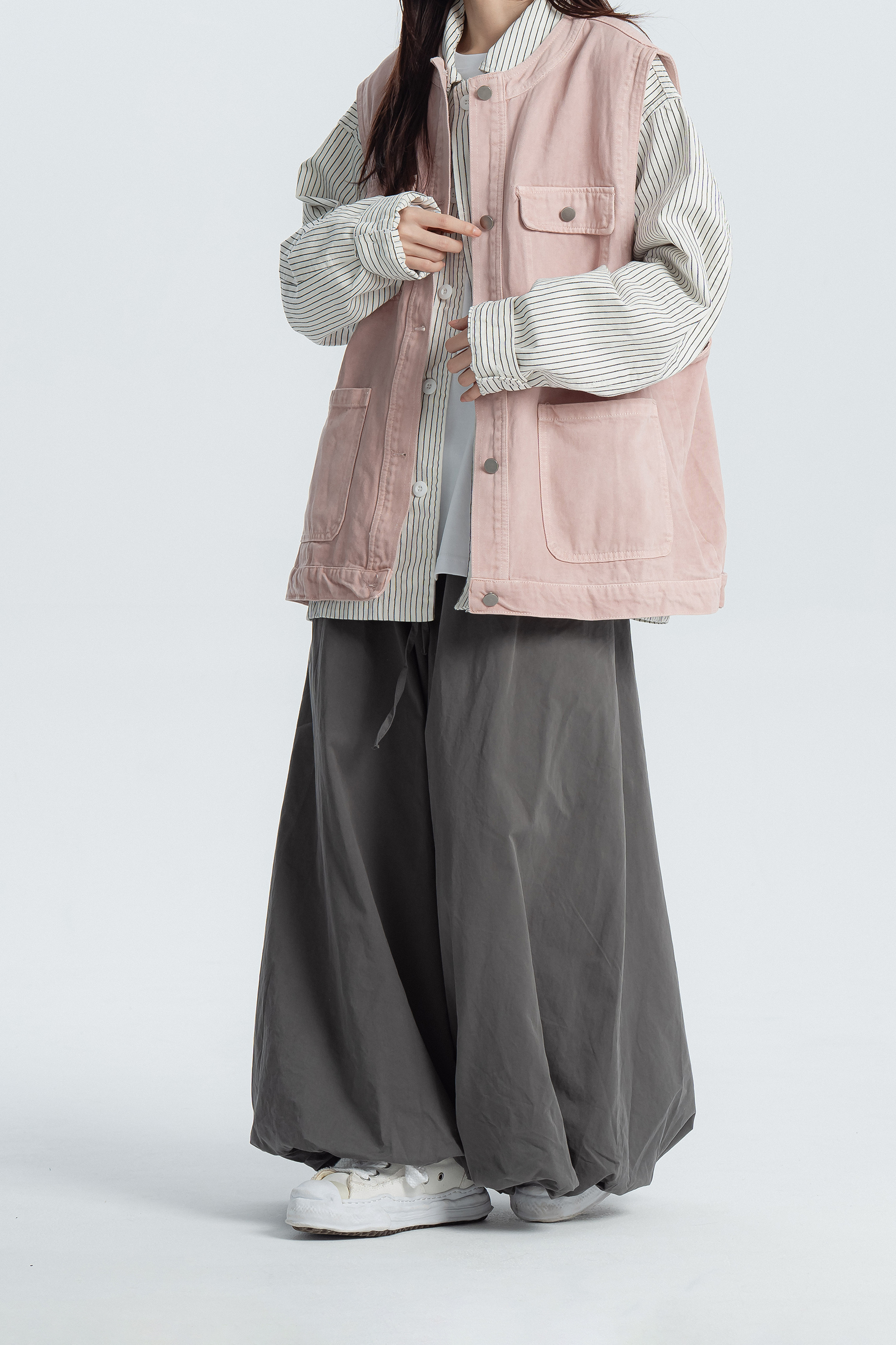 日系百搭廓形燈籠長褲 4色