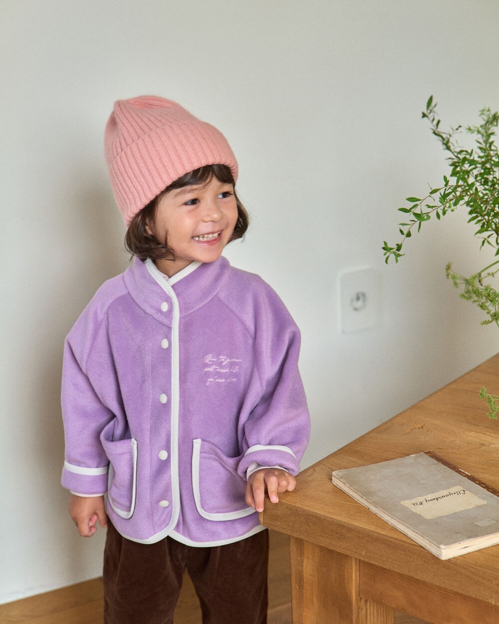 [十月第三週出貨]-柔軟雙面刷毛外套｜紫色