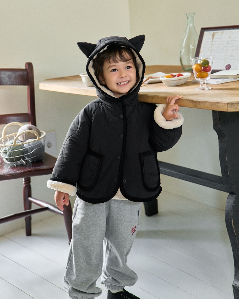 [十月第三週出貨]-3oz羊羔絨雙面穿外套｜黑色