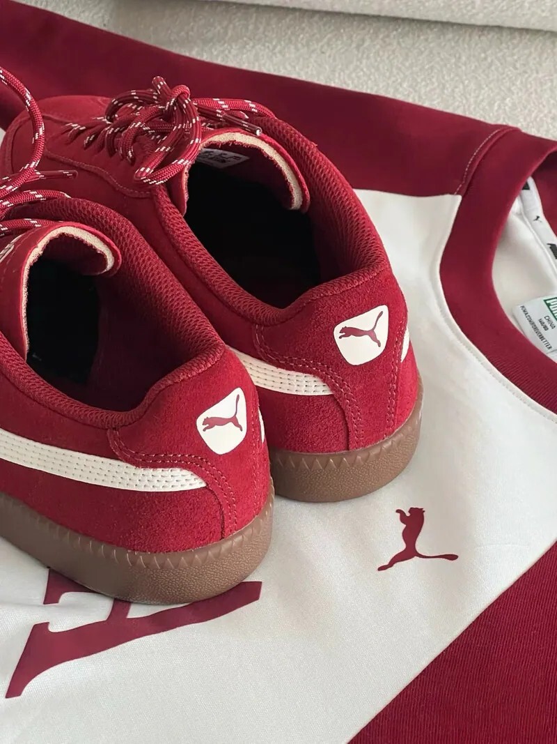 KTQ STORE ‧ Puma 9-T SUEDE 德訓鞋 紅色 406756-04